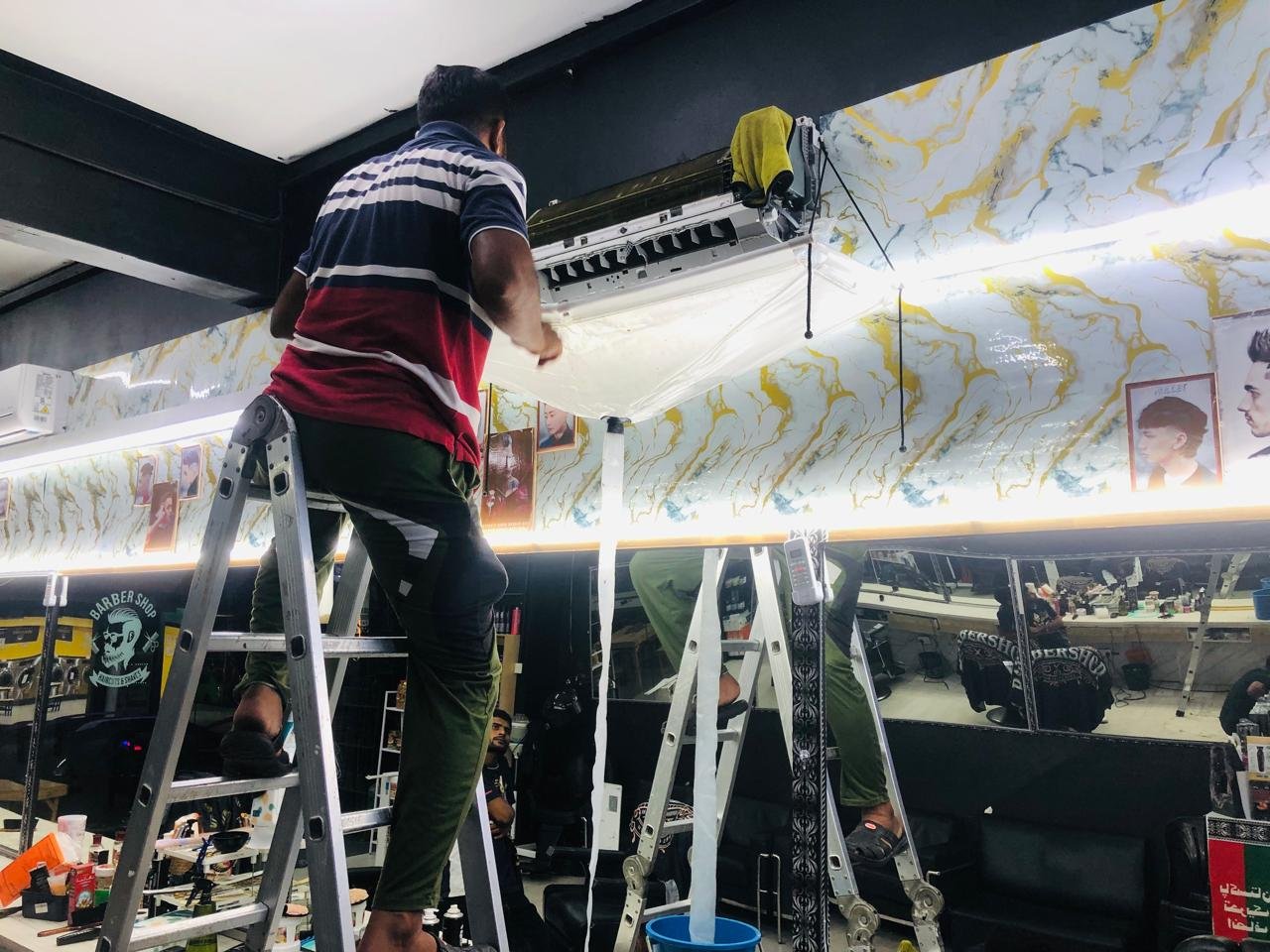 Split aircond deep cleaning by RumahPro Selangor service team