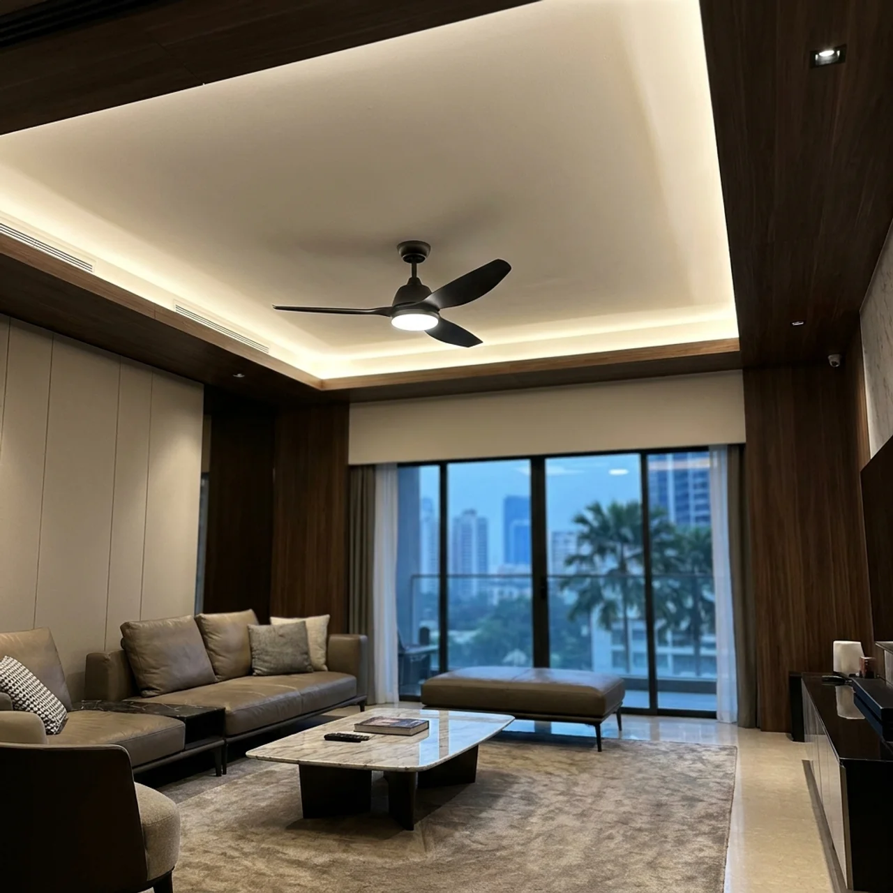 Ceiling fan installation completed by RumahPro Malaysia electrician